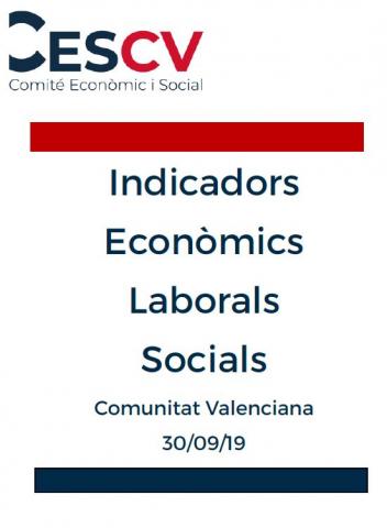 Indicadors Econòmics, Laborals i Socials. Setembre 2019