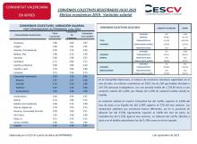 CONVENIOS COLECTIVOS REGISTRADOS JULIO 2019 Efectos económicos 2019. Variación salarial