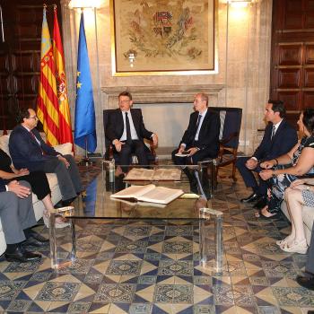 El Molt Honorable President de la Generalitat Valenciana Ximo Puig rep al Ple del Comité Econòmic i Social