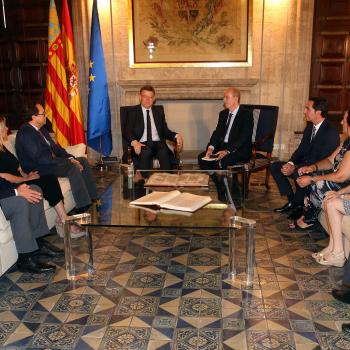 El Molt Honorable President de la Generalitat Valenciana Ximo Puig rep al Ple del Comité Econòmic i Social