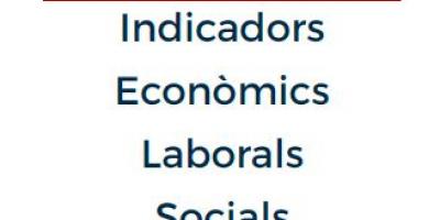 Indicadors Econòmics, Laborals i Socials. Maig 2020